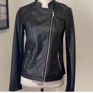 CK faux leather jacket